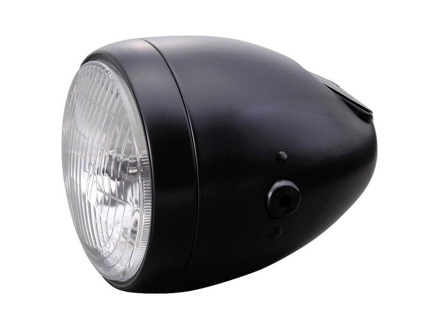 Harley Davidson - Vintage 5 3/4 "Headlight black powder -coated H4