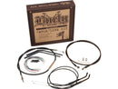 Harley Davidson FXDWG [2010-2011]-12 "Gorilla bar cable set black vinyl non-abs-3