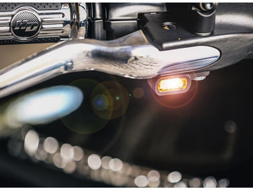 Harley Davidson Touring [2009-2020]-stripes LED turn signal aluminum polished light - 0