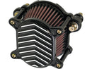 Harley Davidson Dyna [1999-2017] – Omega V-Fin Luftfilter Schwarz-1