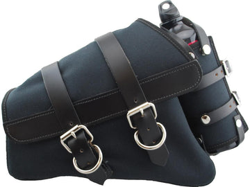 Harley Davidson Sportster [2004-2020] -Canvas Schwingarm Saddlebag con bottiglia