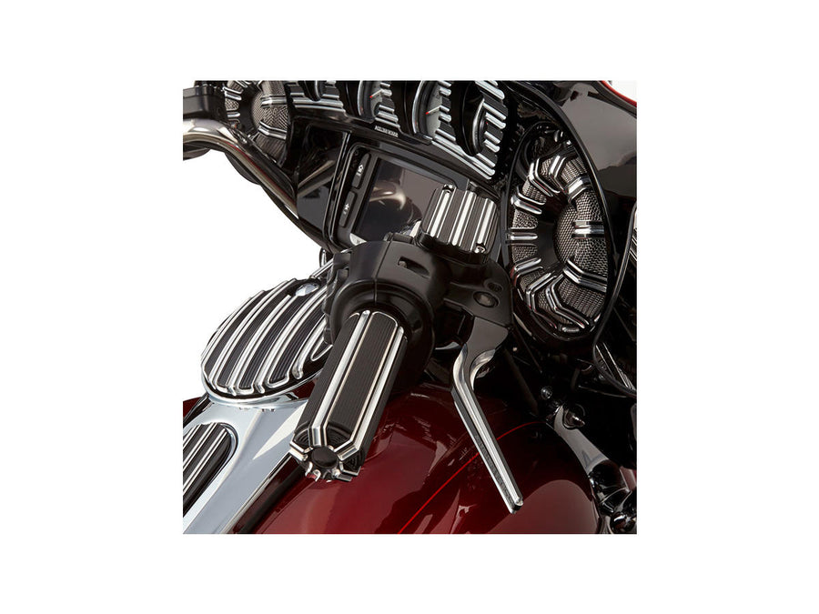 Harley Davidson Touring [2008-2024] – 10-Gauge Griffe Schwarz Eloxiert 1" Gaszug