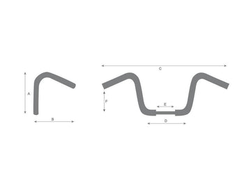 Harley Davidson Sportster [1986-2016] -16 Bad Ape Hanger Lenker non ha notato 3 buche - 0