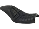 Harley Davidson Dyna [2006-2017] – 2-Up Enzo Horizontal Sitz Schwarz Vinyl-3