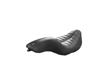Harley Davidson Touring [2008-2025] -2-up sedile orizzontale in vinile nero