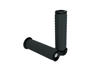 Harley Davidson Touring [2008-2024] -Traction Grips Glanzschwarz 1 "farfalla per filo