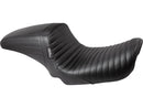 Harley Davidson Dyna [2006-2017] -Kickflip sedile piegato di vinile nero-1