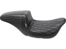 Harley Davidson Touring [2008-2025] -Kickflip Seat Diamond Spice Black Vinyl-3