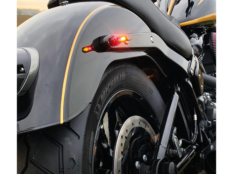 Harley Davidson Softail [1993-2024] -Winglet Micro Led Blinker Black Anedized