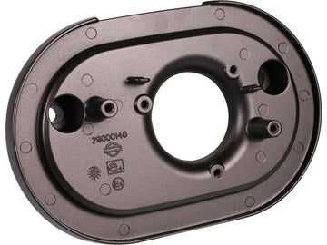 Harley Davidson - piastra base per scatola del filtro ad aria ovale nera