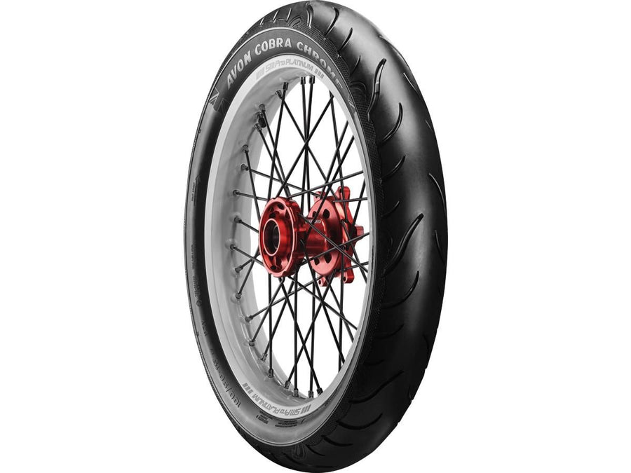 Harley Davidson – Cobra Chrom Reifen 120/70-21 68V TL Verstärkte Schwarze Wand