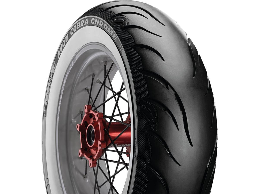 Harley Davidson – Cobra Chrom Reifen 140/90 B-16 77H TL Verstärkt Weißwand