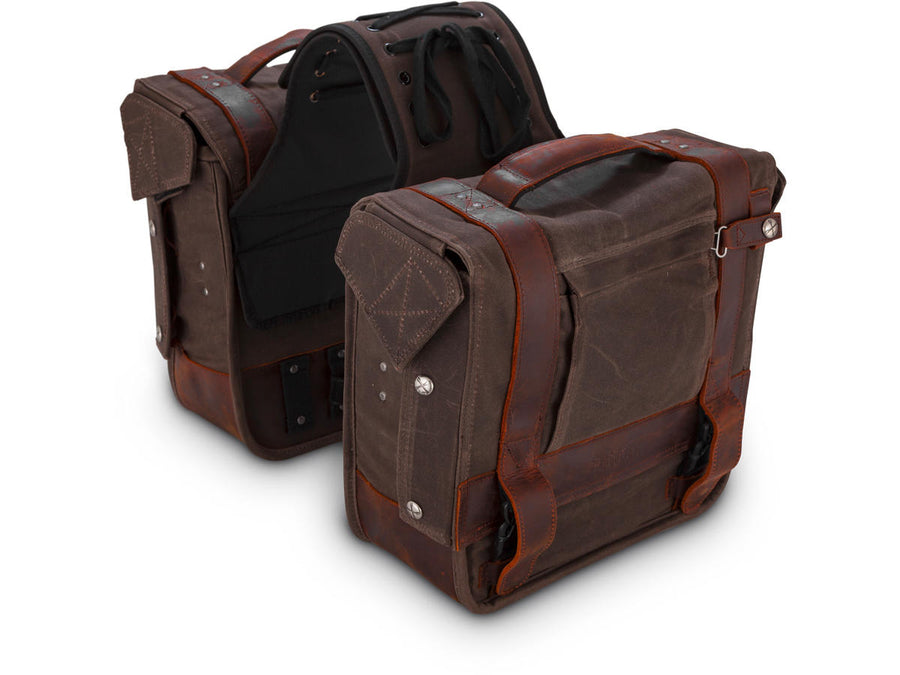 Harley Davidson – Voyager Überwurf-Satteltaschen Dunkle Eiche