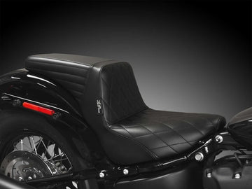 Harley Davidson FLSL [2018-2021] – Kickflip Sitz Gefaltete Naht Schwarzes Vinyl