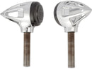 Harley Davidson – Tränenform Blinker Bernsteinfarbene LED´s Chrom, Rauch-3