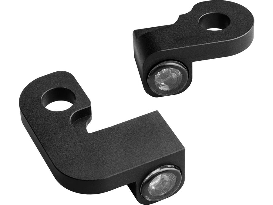Harley Davidson Sportster [1990-2003] – NANO Serie LED Blinker Schwarz Eloxiert