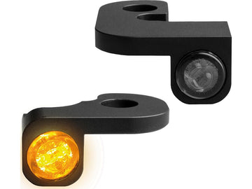 Harley Davidson Sportster [1990-2003] – NANO Serie LED Blinker Schwarz Eloxiert - 0