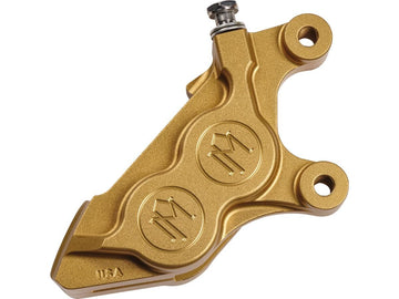 Harley Davidson Sportster [2014-2020] – 4-Kolben Bolt-On Bremssattel Gold Eloxiert