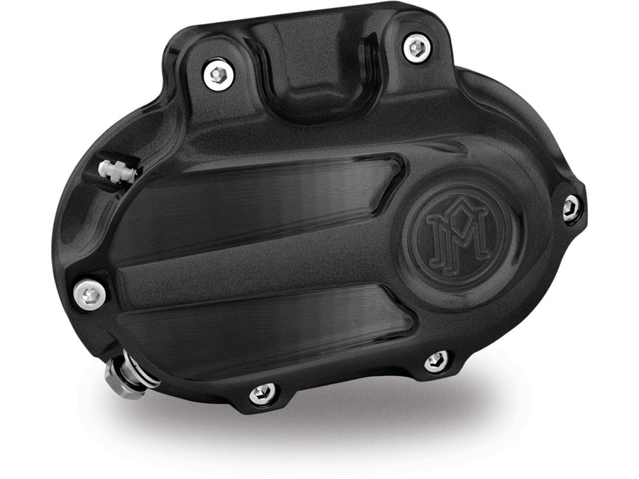 Harley Davidson Dyna [2006-2017]-Scallop gear-side cover Black Ops