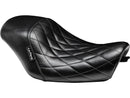 Harley Davidson XL1200X [2011-2020] -Bare Bones Seat Solo Diamond Stitch Schwarzes-1
