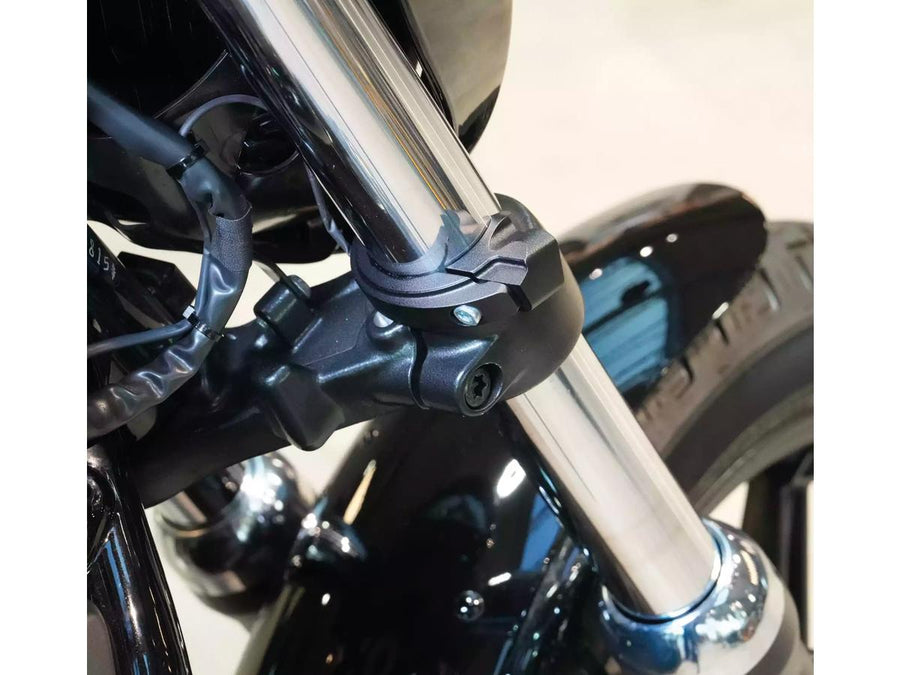 Harley Davidson Softail [2018-2025] – Quick-Stripe Blinkerset 49mm Schwarz