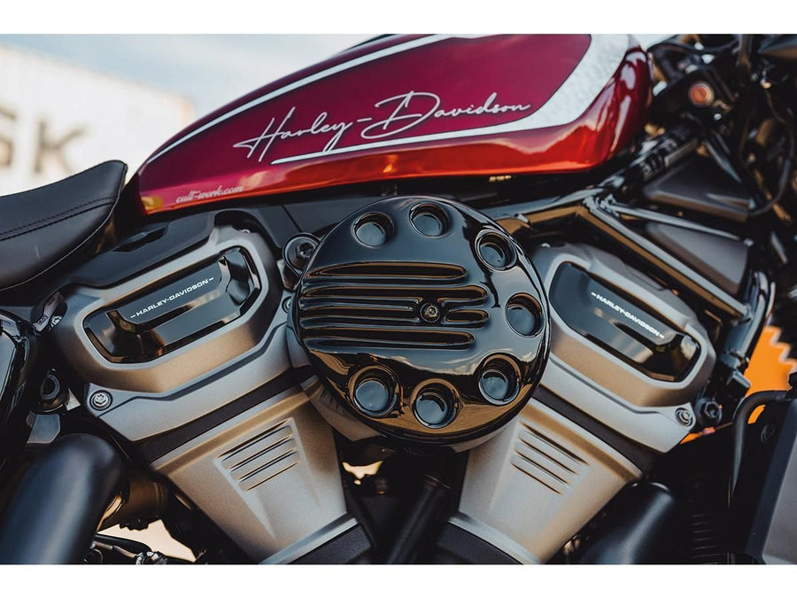 Harley Davidson Nightster RH975 [2022-2024] – Geschlitzte Luftfilterabdeckung Glanz