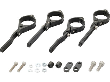 Harley Davidson - Porta faro CNC regolabile 41 mm Montaggio Nero