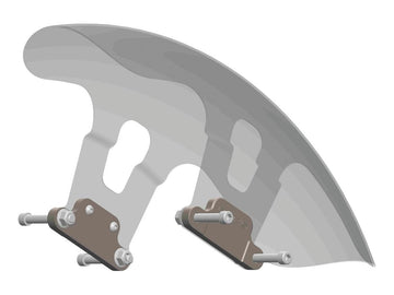 Harley Davidson Touring [1987-2024] -Shorty 21 "Foglio di protezione della ruota anteriore in acciaio per - 0