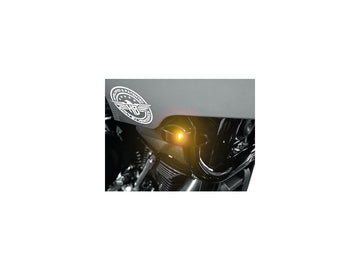 Harley Davidson FXLRST [2022-2025] – Nano ST Series LED-Blinker, eloxiertes Schwarz - 0