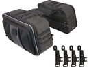 Harley Davidson Softail [2000-2017] -Route 1 Trip Saddlebags Black-1