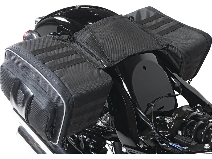 Harley Davidson Softail [2000-2017] -Route 1 Trip Saddlebags Black