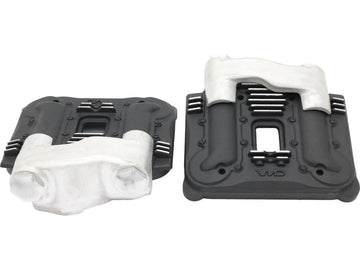 Harley Davidson FX Model [1985-1994] – Knuckle Rocker Box Abdeckungen für Evo Schwarz