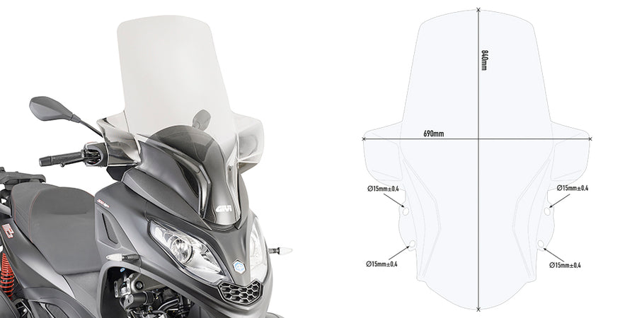 PIAGGIO MP3 300 [2019-2020] - Parabrezza
