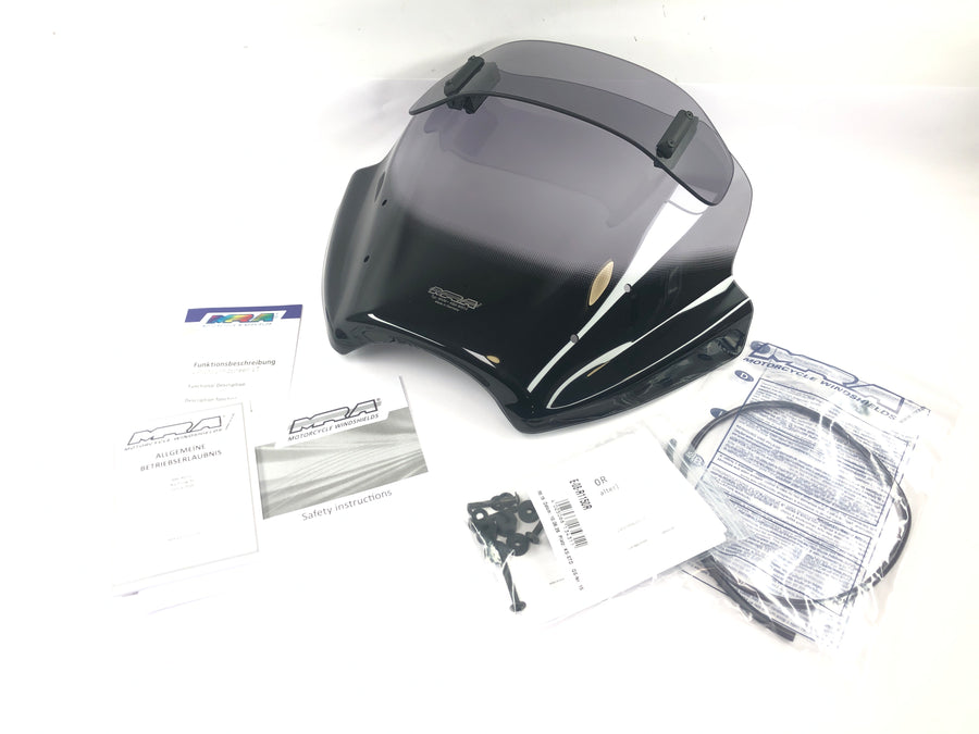 BMW R 1150 R - MRA parabrezza Variotouringscreen VT grigio fumo (per staffa Speedster)