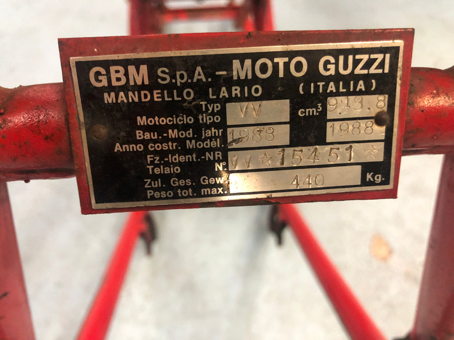 Moto Guzzi Le Mans 1000 VV [1988] - Frame con documenti