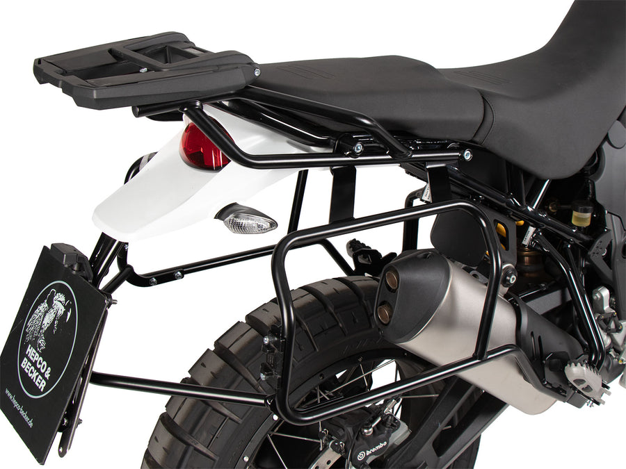 Ducati DesertX Rally [2024-2026] - Set portapacchi Cutout nero incl. Set di borse laterali Xplorer Cutout argento