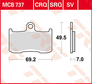 Kawasaki Z 900 B ABS ZR900B [2017-2019] - Pastiglie freno anteriori