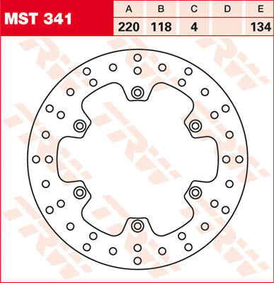 Suzuki RM 125 RF 14 A [1992-1995] - Bremsscheibe starr