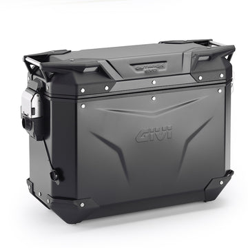 Valigia laterale in alluminio Trekker Outback EVO 37, nera – destra, 37 litri / SMART SECURITY LOCK