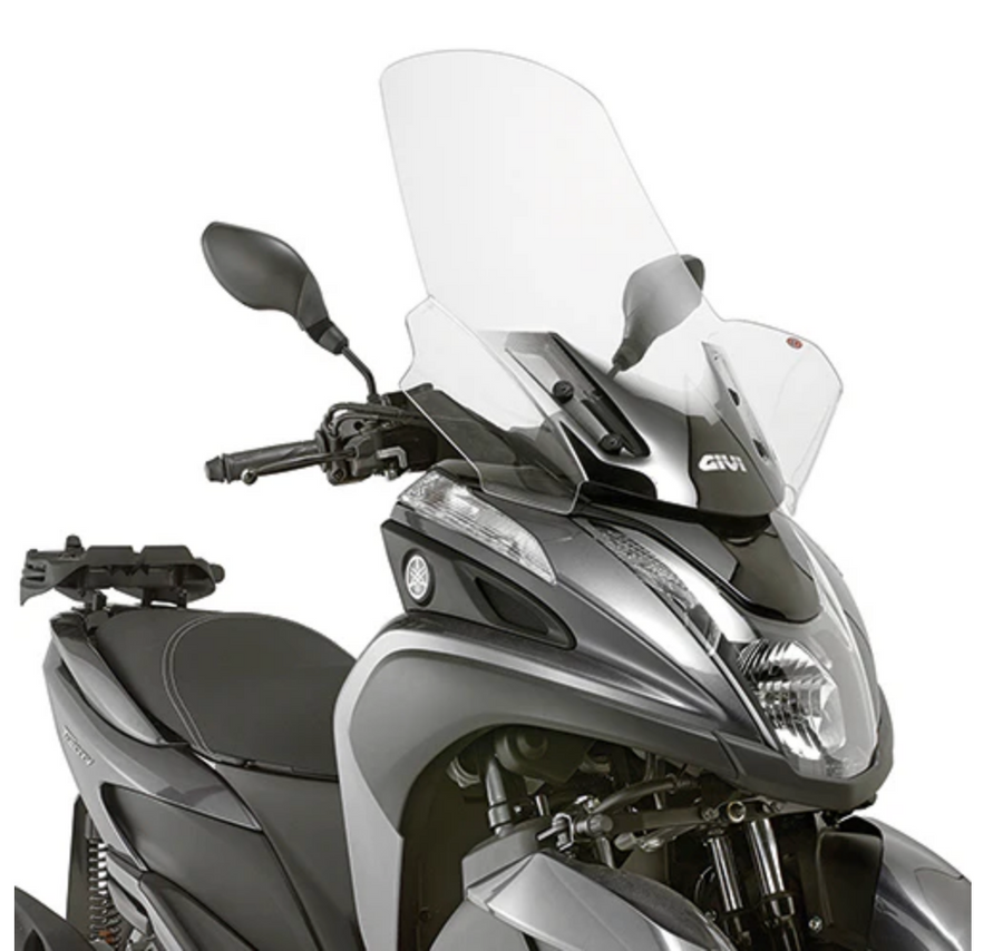MBK Tryptik 125 (14-17) und Yamaha Tricity 125 155 (14-24) Windschild transparent, 690 mm hoch, 630 mm