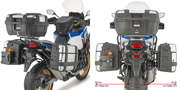 Honda CRF 1100 L Africa Twin [GIVI] - Portavaligie laterale PL ONE-FIT per la configurazione di valigie laterali MONOKEY®