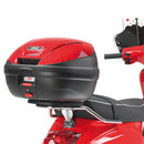 Piaggio Vespa LX 50-125-150 [GIVI] - Portabauletto cromato per valigie MONOLOCK® utilizzare quello fornito nella valigetta