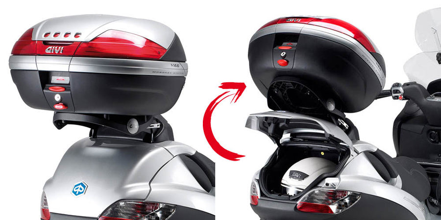 Piaggio MP3 300 [2006–2011] – Topcaseträger für Monolock, mit Platte