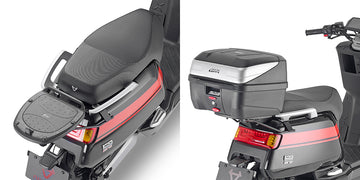Niu NQI [GIVI] - Portabauletto per valigie MONOLOCK®, utilizza la piastra MONOLOCK® inclusa nella valigia