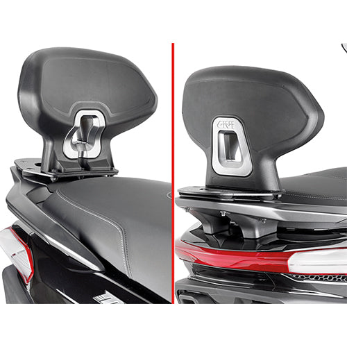 Piaggio MP3 HPE 400-400 Sport - 530 Exclusive [GIVI] - Beifahrer-Rückenlehne die Montage erlaubt nicht die Befestigung