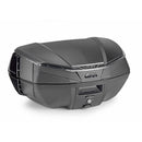 V49 AIR Monokey top case with Wingflow system – black, with tinted reflector, 49 liters