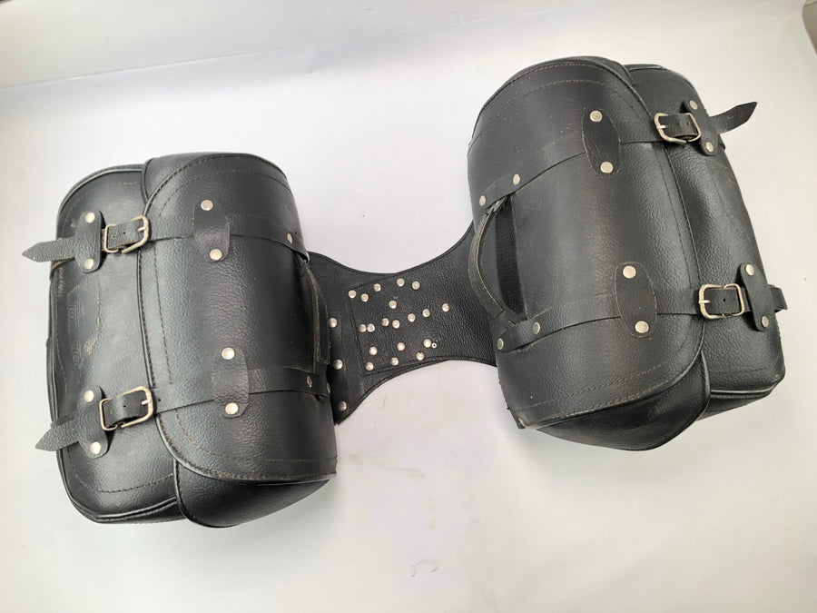 Borse laterali chopper in pelle