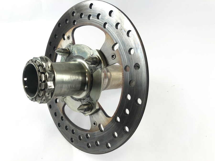 Ducati 1098 S [2007] - Hinterachse Radachse hinten und Bremsscheibe