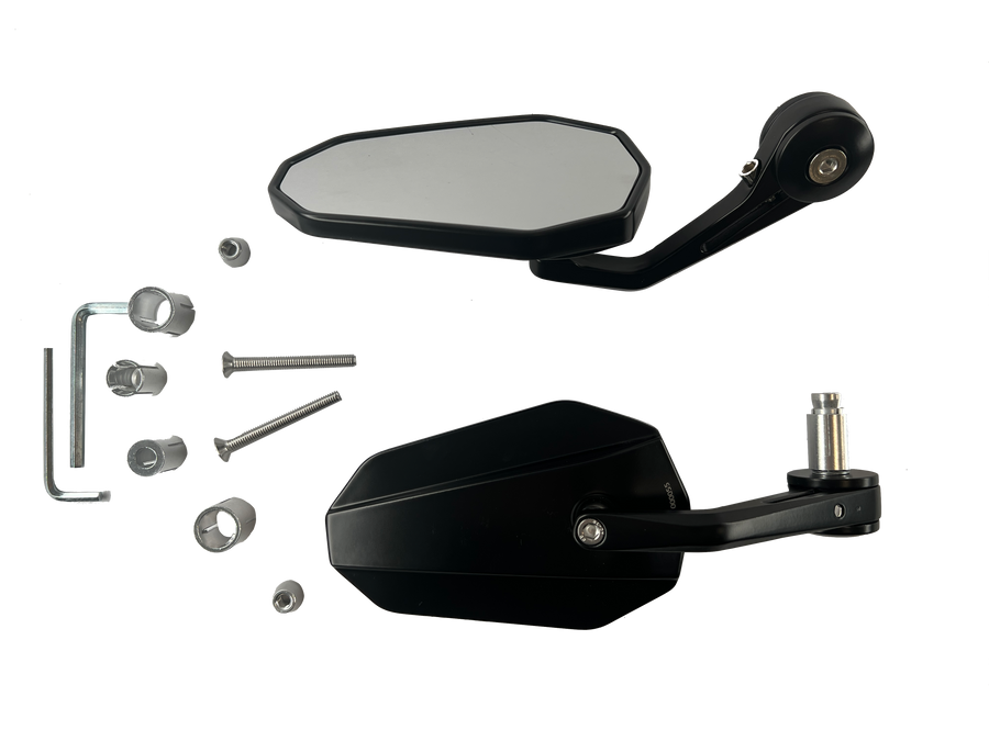 Specchietti manubrio 2 pezzi [marchio E] - Kawasaki Z 125 650 900 H2 RS Vista dettagliata
