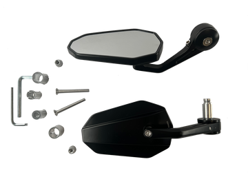 Specchietti manubrio 2 pezzi [marchio E] - KTM RC 125 390 690 790 890 1290 Duke Vista dettagliata